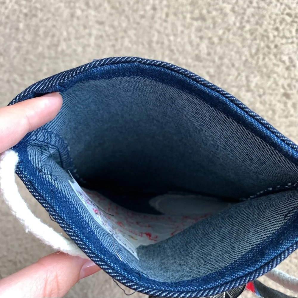 Handmade Unique Military Style Denim Mini Jewelry Bag